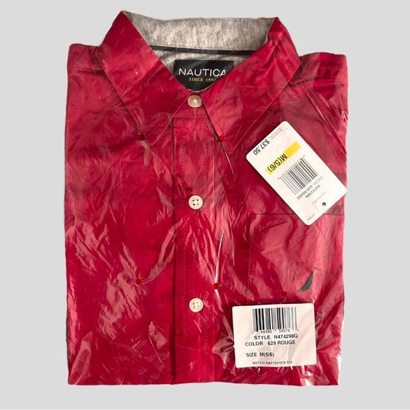 {Boys} Nautica Button Down Dress Shirt - Picture 1 of 4